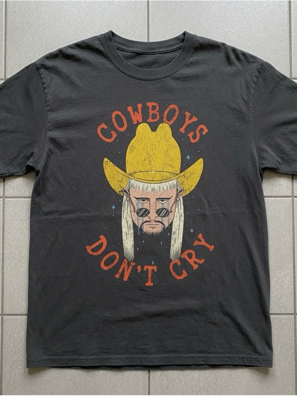 Oliver Tree Cowboys Don't Cry Graphic Tee - Black